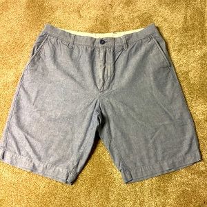 J Crew Mens blue cotton shorts 10” inseam
